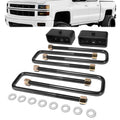 99-22 Chevy Silverado GMC Sierra 1500 2 in. Rear Lift Block Kit U-Bolts