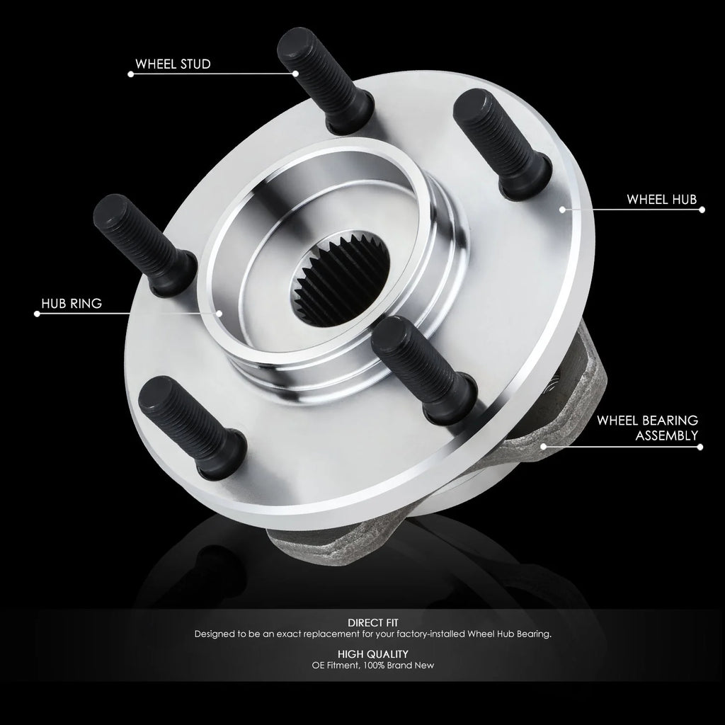 Front Left or Right Side Wheel Bearing & Hub Assembly 96-07 Dodge Grand Caravan, Chrysler Town & Country