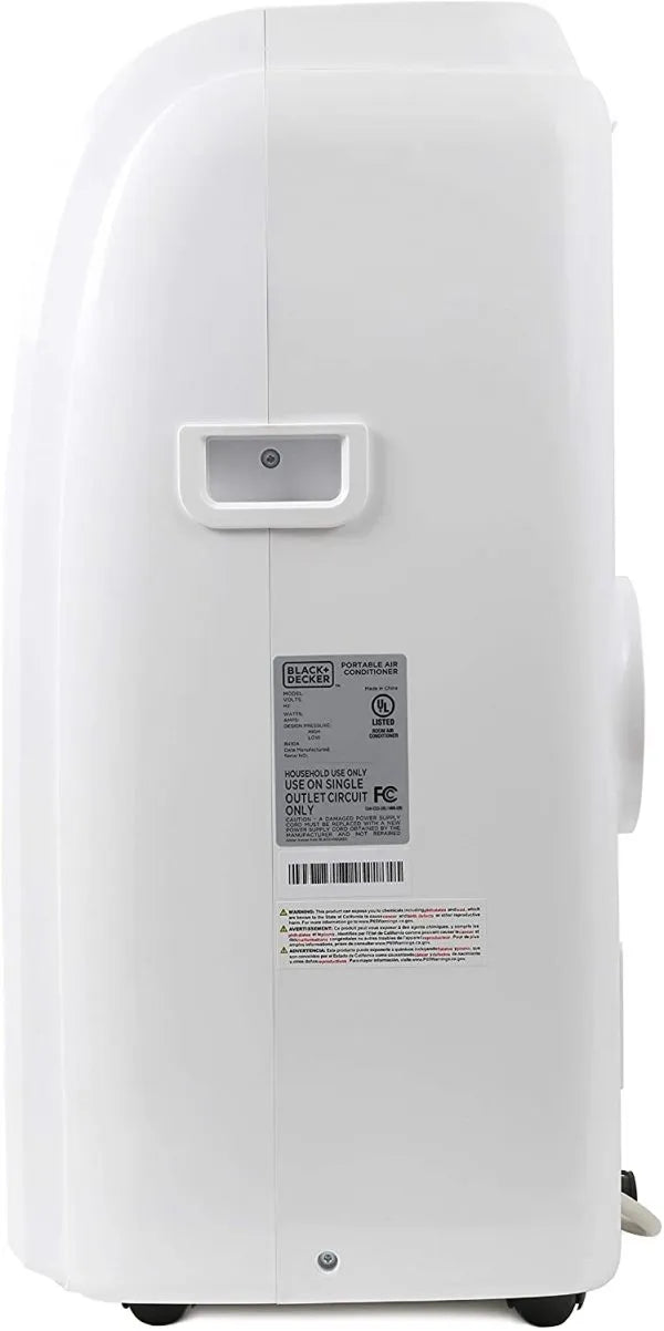2026 14,000 BTU Portable Air Conditioner with Heat and Remote Control, White
