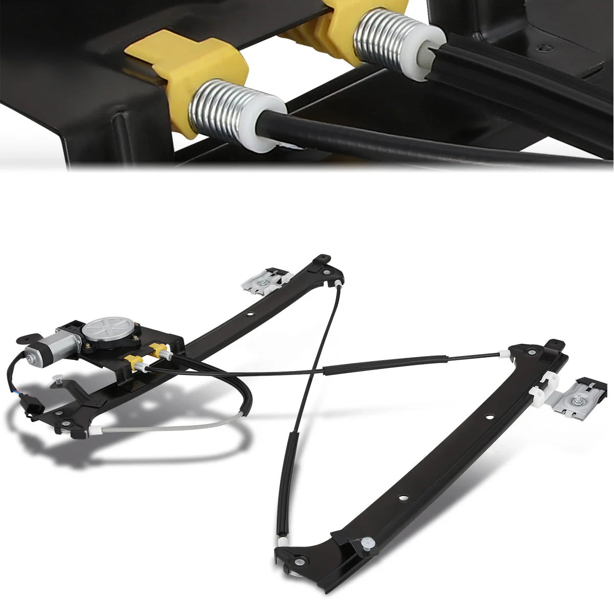 01-06 Chevrolet Silverado GMC Sierra 1500 2500 3500 Power Window Regulator w/Motor - Rear Right Side