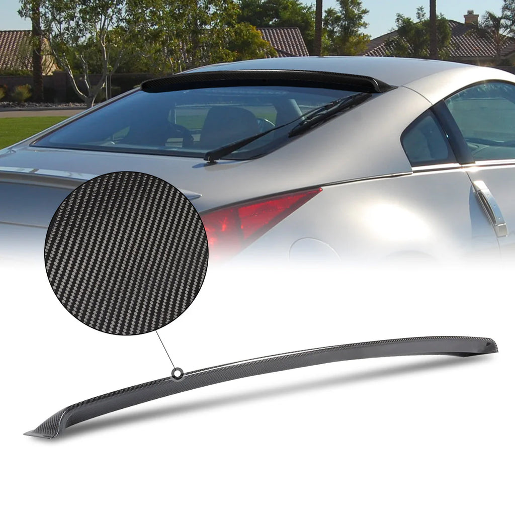 03-08 Nissan 350Z Coupe Rear Window Roof Spoiler - Carbon Fiber