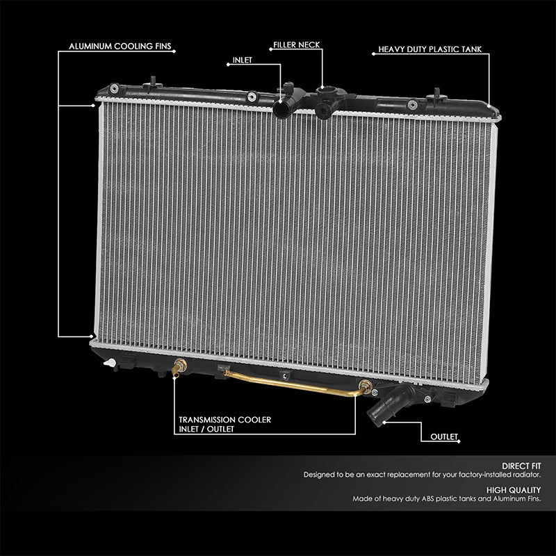 13122 Replacement Radiator 09-13 Toyota Highlander 2.7L