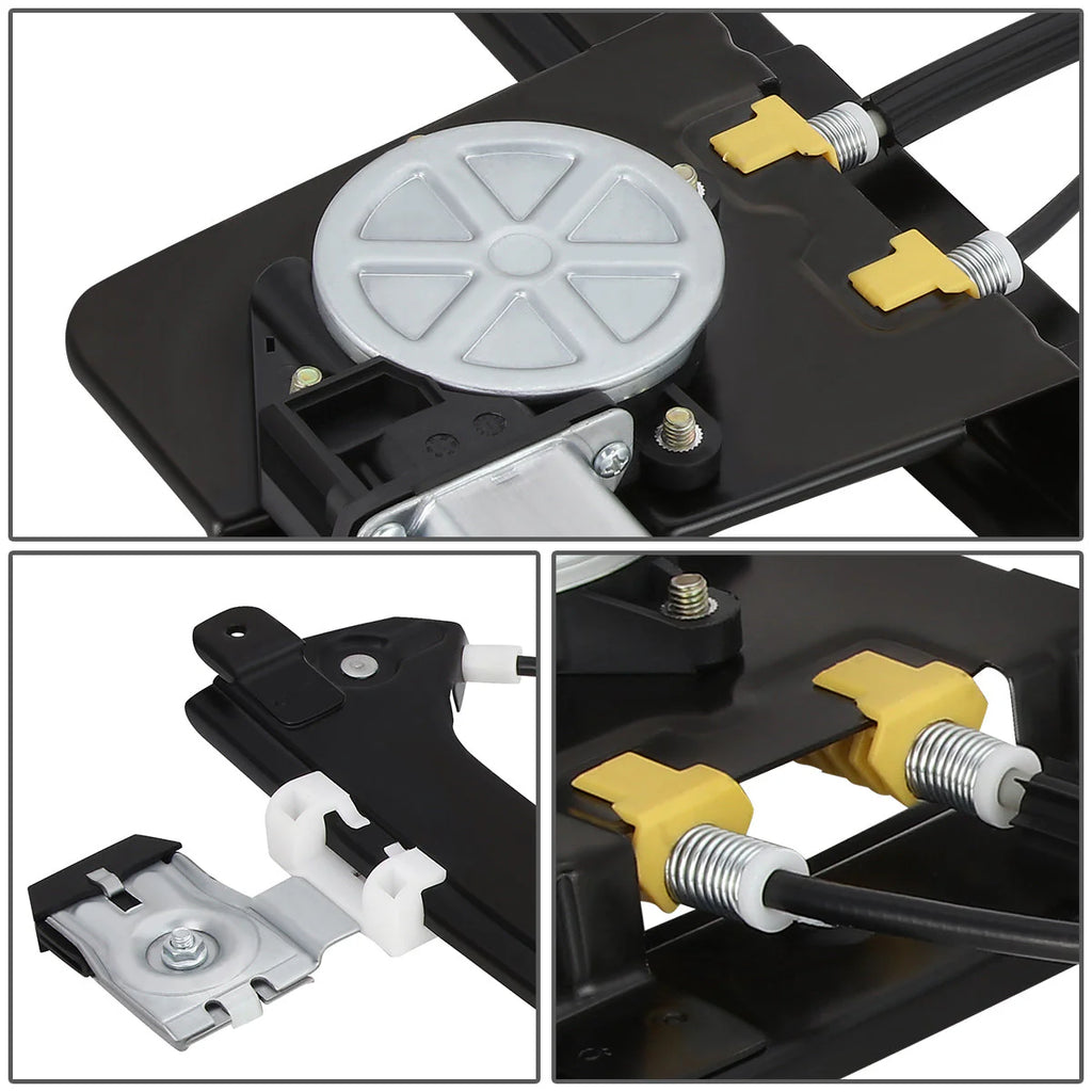 01-06 Chevrolet Silverado GMC Sierra 1500 2500 3500 Power Window Regulator w/Motor - Rear Right Side