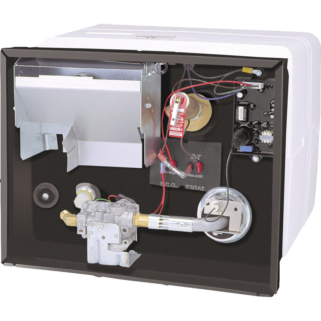 2026 RV Water Heater G6A-8E, 6 Gallon, Gas, Polar White, Patented U-Tube Design