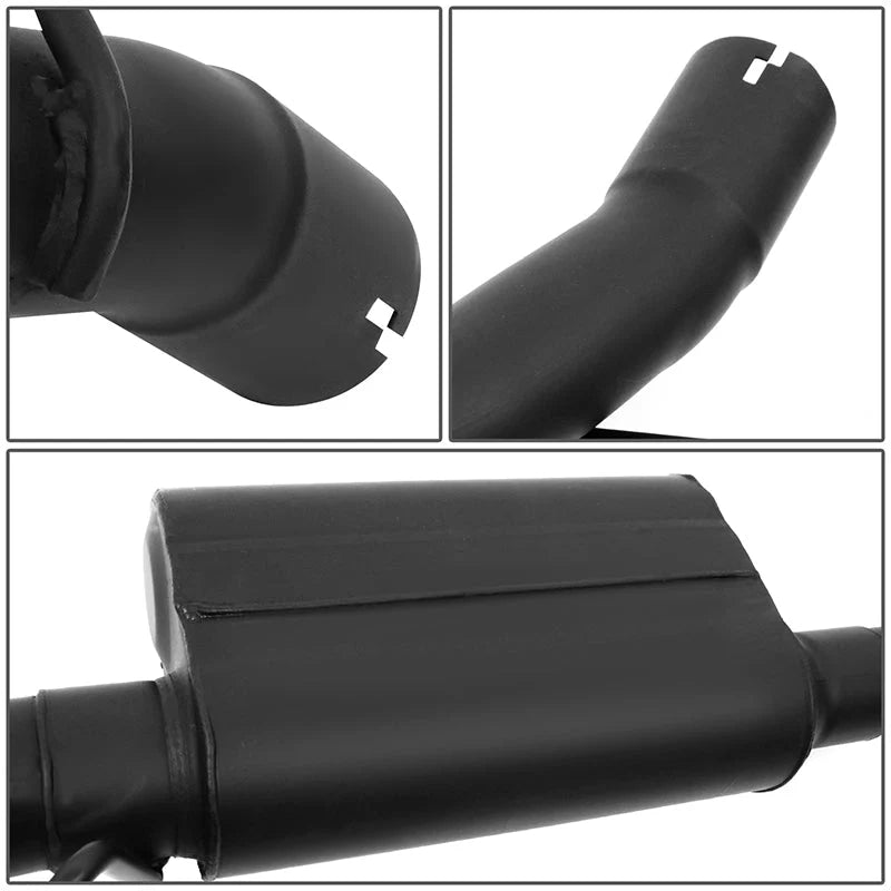 Axle-back Exhaust Systems w/4 in. OD Stainless Steel Muffler Tip 10-15 Chevy Camaro 6.2L 2Pcs