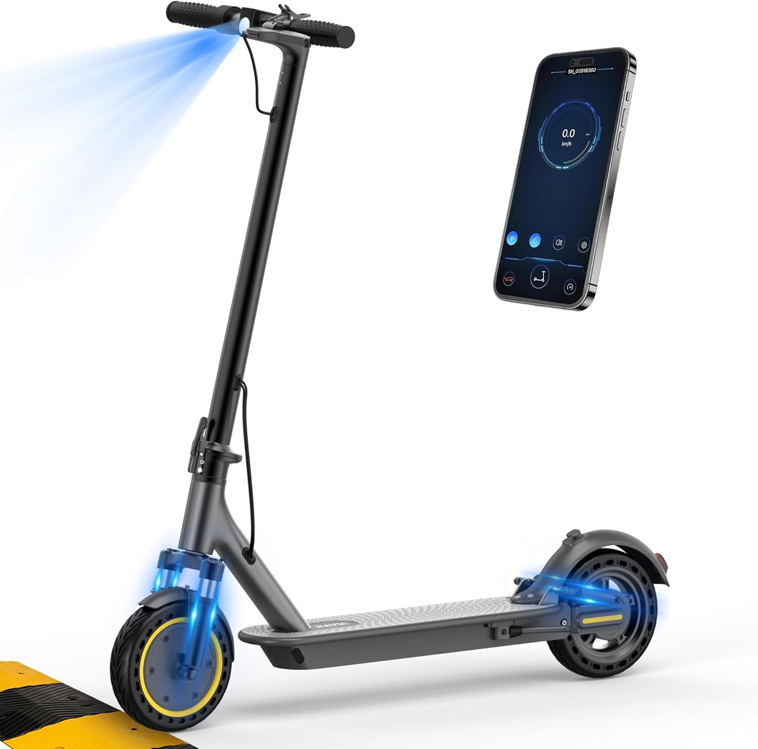 2026 Electric Scooter Adults,Max 19/27/49 Miles Ranges,Top Speed 19/22 mph,350/750W Peak Motor, Folding E-Scooter with Dual Braking Dual Suspension