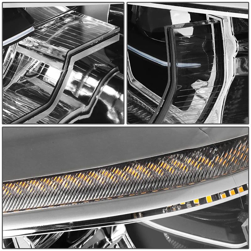 LED DRL Halo Sequential Headlights 17-20 BMW 530i 540i / xDrive