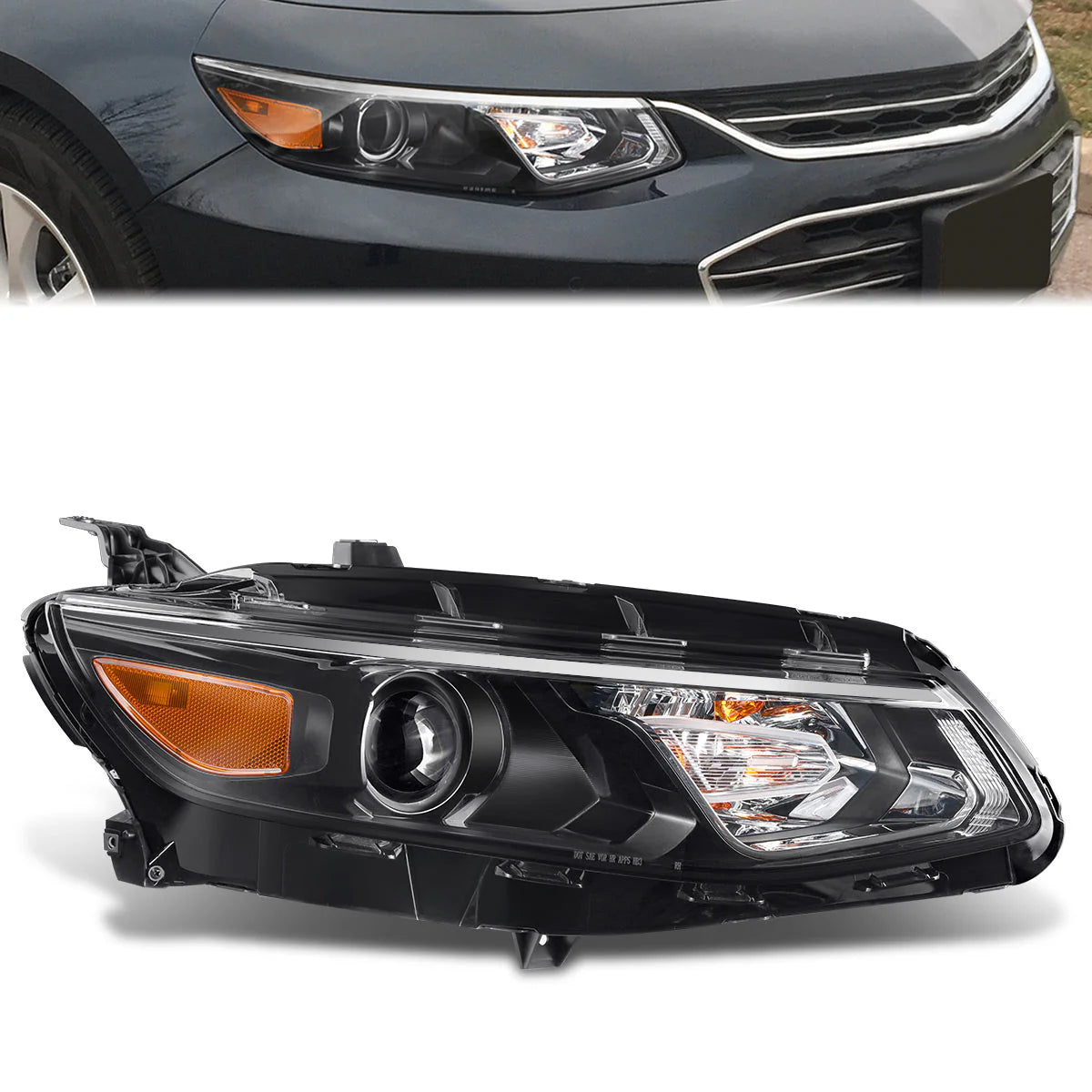 Factory Style Projector Headlight (Right) 16-18 Chevy Malibu