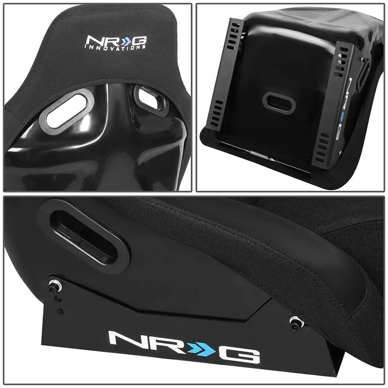 23 W x 18 D x 34 H in. Fiber Glass Bucket Racing Seat Universal