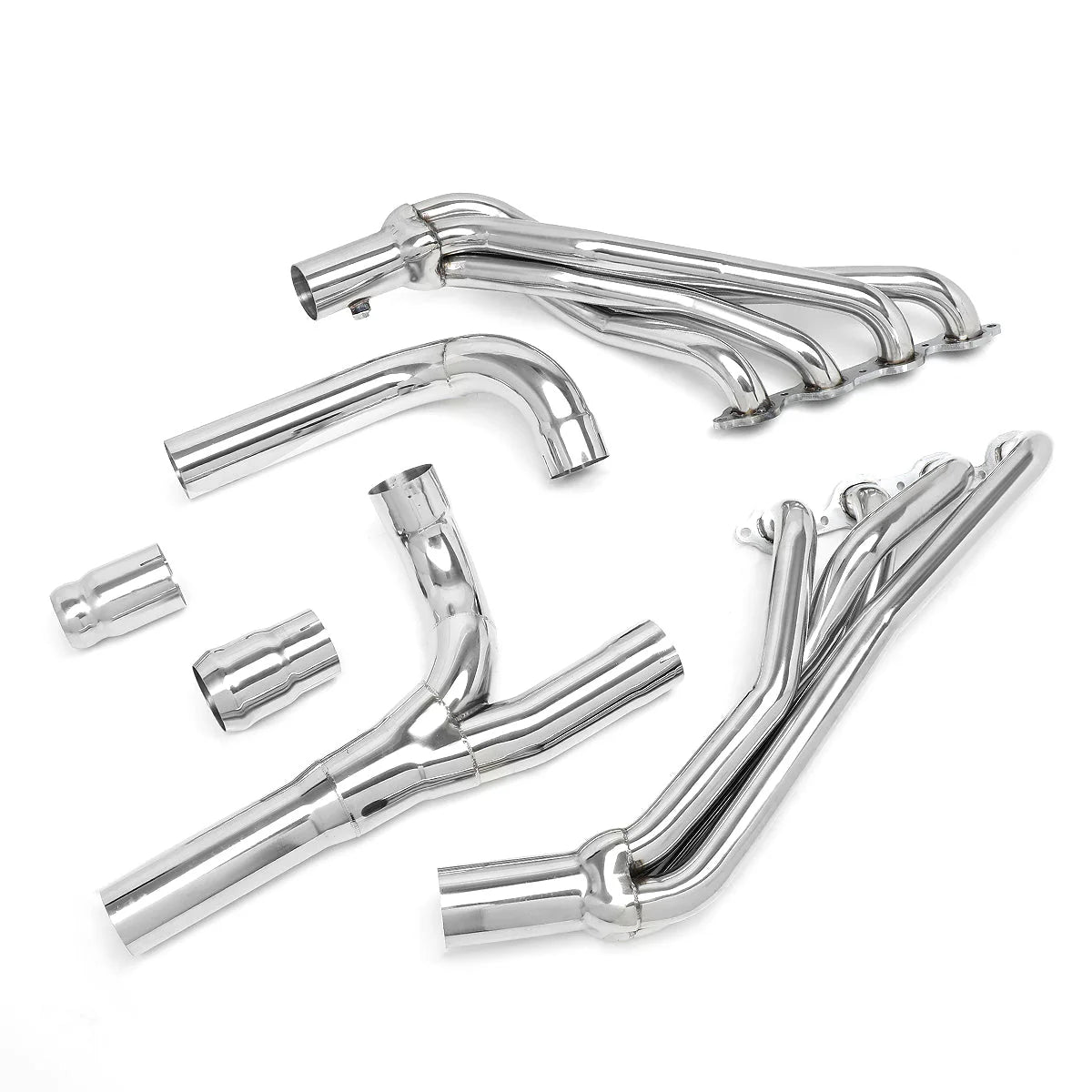 14-18 Chevy Silverado GMC Sierra 5.3L 6.2L V8 Tri-Y Long Tube Exhaust Header - Stainless Steel