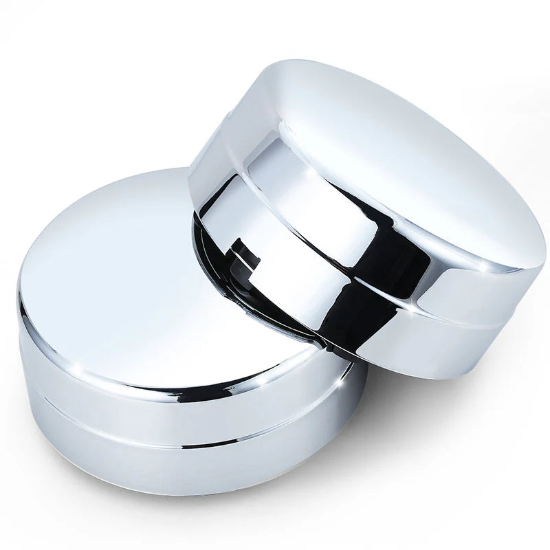 Pair Blank Faced Style Rear Wheel Center Caps 03-18 Dodge Ram 3500 DRW