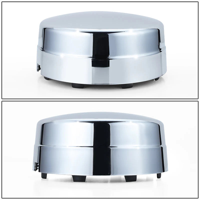 Pair Blank Faced Style Rear Wheel Center Caps 03-18 Dodge Ram 3500 DRW
