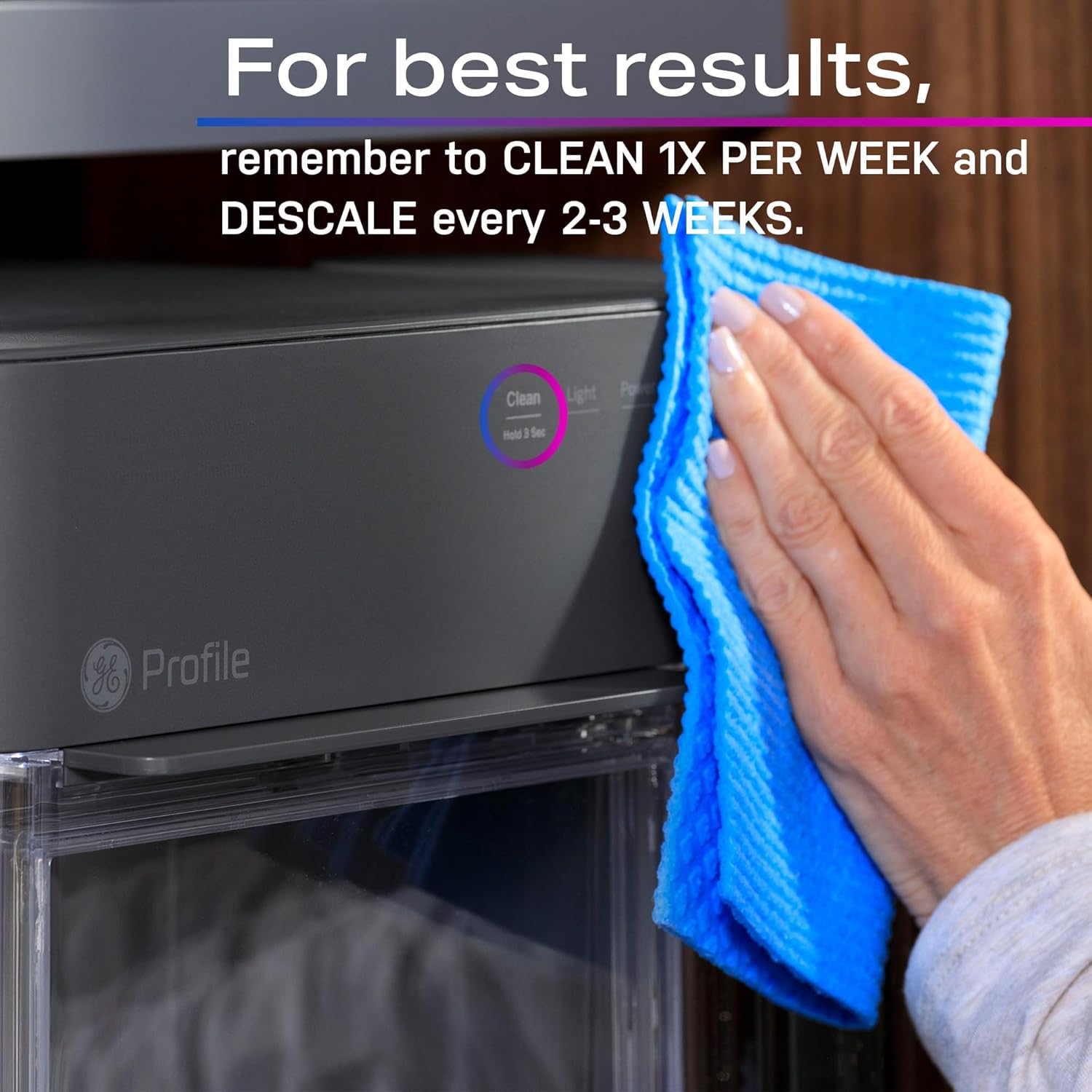 2026 GE Profile Opal 2.0 with 0.75 Gallon Tank, Chewable Crunchable Countertop Nugget Ice Maker, Scoop included, 38 lbs in 24 hours, Pellet Ice Machine with WiFi & Smart Connected, Stainless Steel