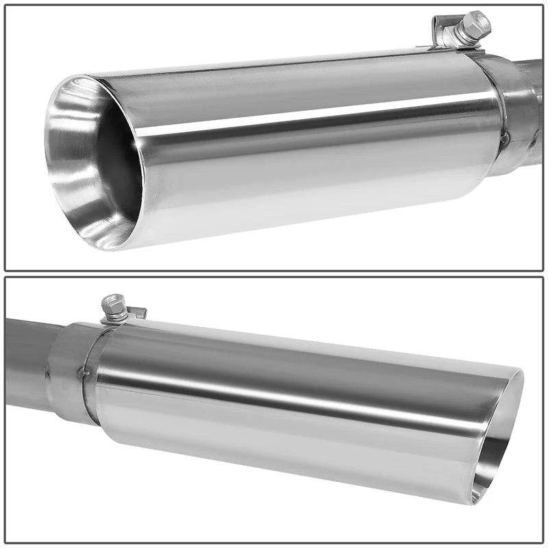 Cat-Back Exhaust w/3.5 in. OD Stainless Steel Muffler Tip 14-19 Chevy Silverado GMC Sierra 1500 LD Limited 4.3L 5.3L