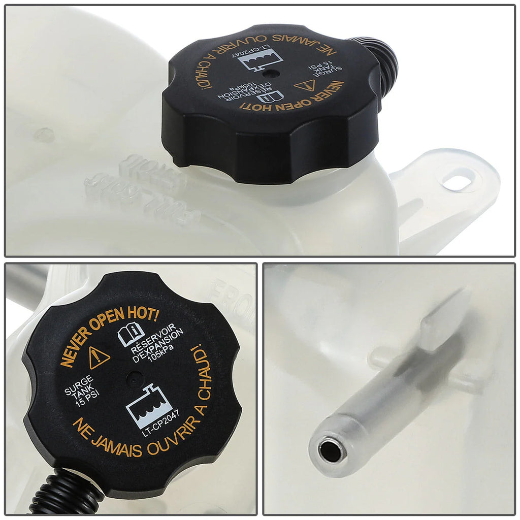 2007 Cadillac CTS 2.8L 3.6L 6.0L Coolant Overflow Reservoir w/ Cap