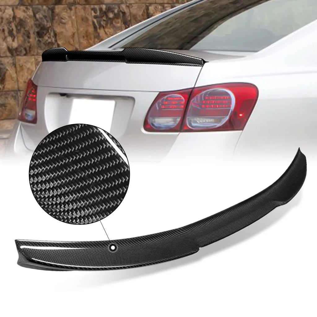 V-Style Carbon Fiber Rear Trunk Lid Spoiler 07-11 Lexus GS450h GS460