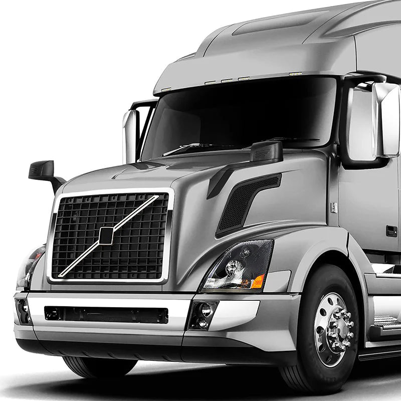 Performance Series Side Hood Mirrors (Black) 04-17 Volvo VN Series