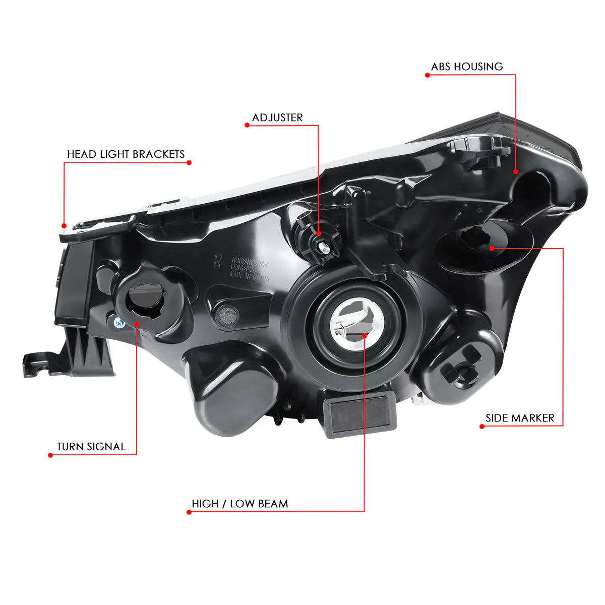 Factory Style Headlights 08-11 Ford Focus