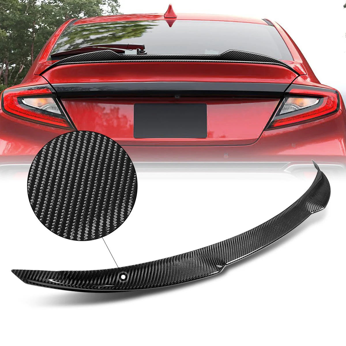 V-Style Carbon Fiber Rear Trunk Lid Spoiler 22-23 Subaru WRX