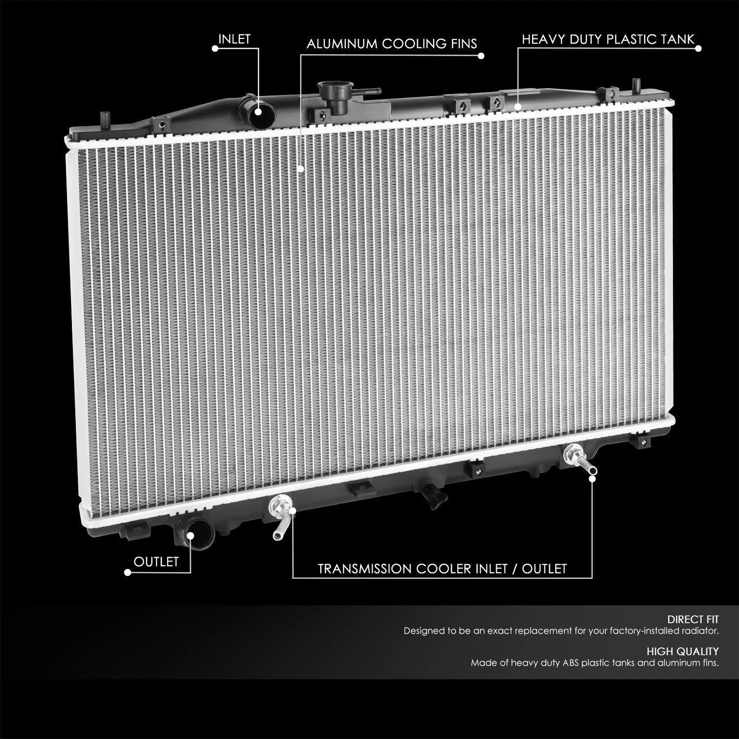 2814 Replacement Radiator 05-08 Acura RL