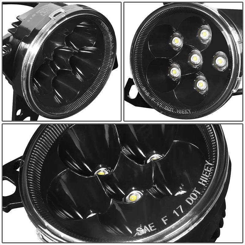 LED Clear Lens Fog Lights 08-15 Kenworth T660, 13-20 Peterbilt 579