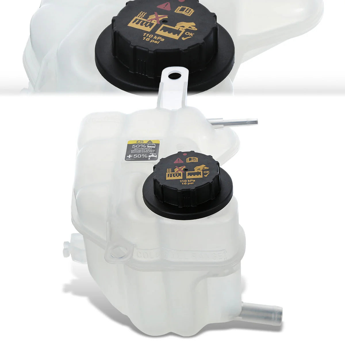 10-12 Ford Fusion Mercury Milan 2.5L 3.0L Coolant Overflow Reservoir w/ Cap
