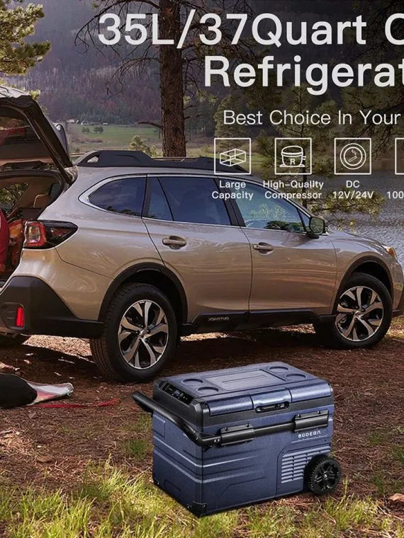2026 12 Volt 37 Qt. Portable Car Refrigerator, Car Freezer for Outdoor, Camping, Travel, RV,APP Control