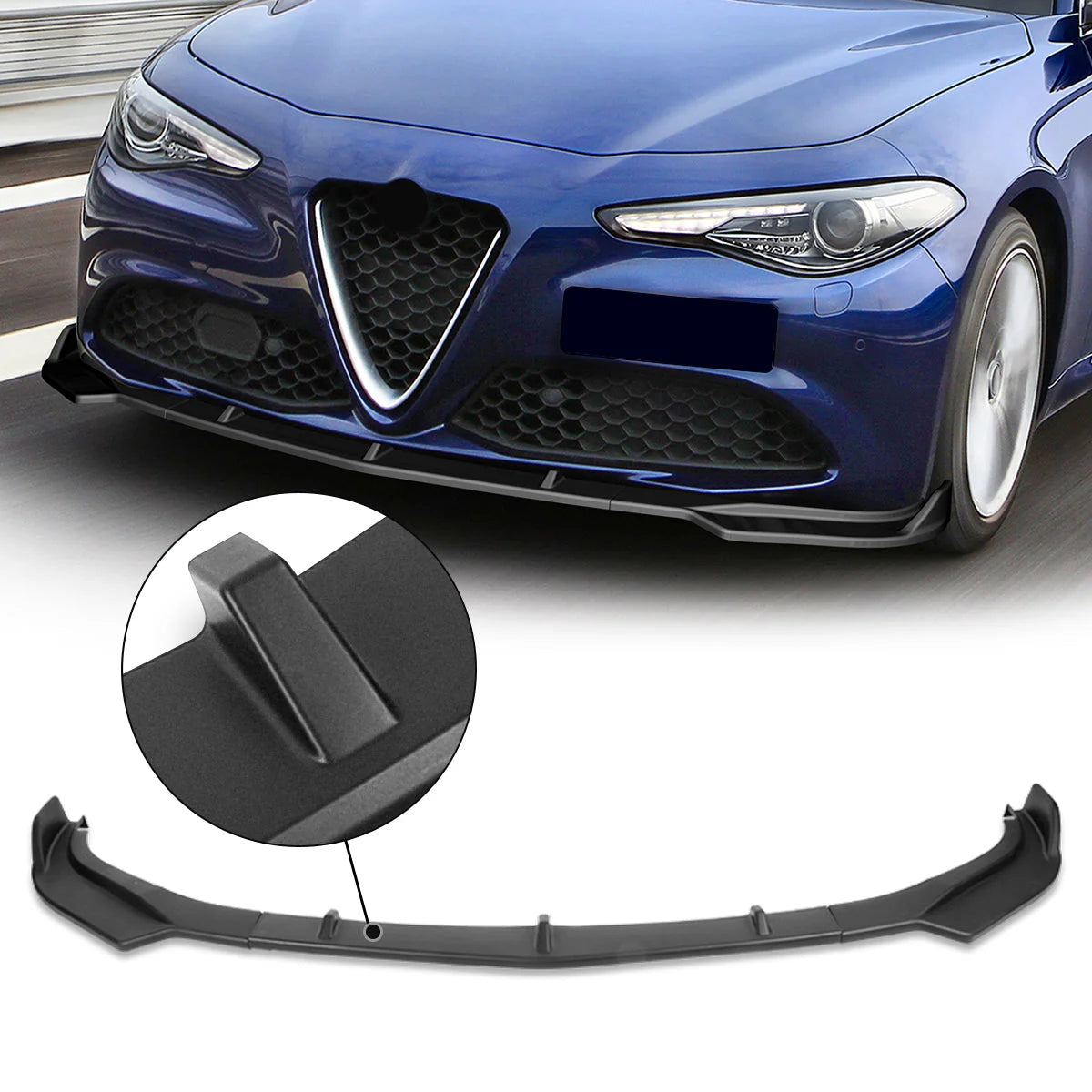 Sport Style Front Lip Spoiler 17-21 Alfa Romeo Giulia