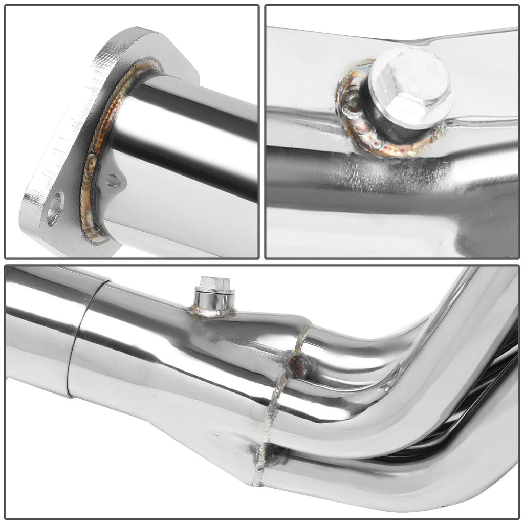 99-06 Chevy Silverado GMC Sierra 4.8L 5.3L 6.0L V8 Long Tube Exhaust Header Y-Pipe Stainless Steel