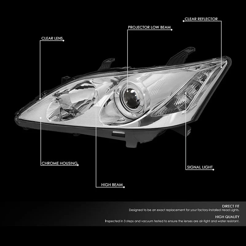 Factory Style Projector Headlights 07-09 Lexus ES350