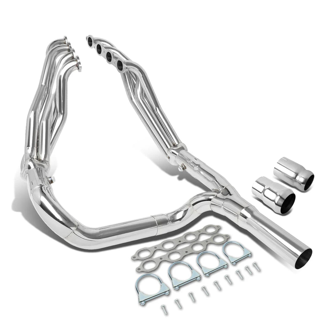 14-18 Chevy Silverado GMC Sierra 5.3L 6.2L V8 Tri-Y Long Tube Exhaust Header - Stainless Steel