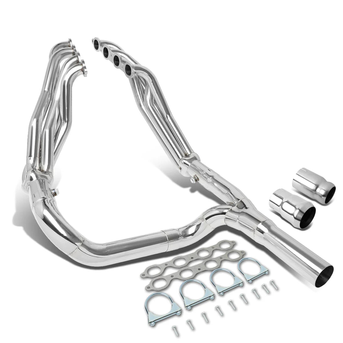 14-18 Chevy Silverado GMC Sierra 5.3L 6.2L V8 Tri-Y Long Tube Exhaust Header - Stainless Steel