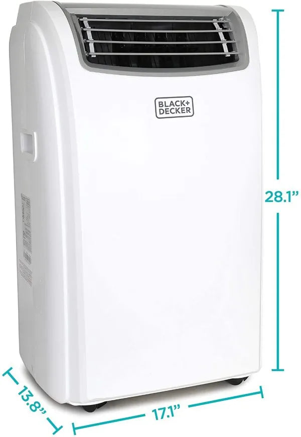 2026 14,000 BTU Portable Air Conditioner with Heat and Remote Control, White