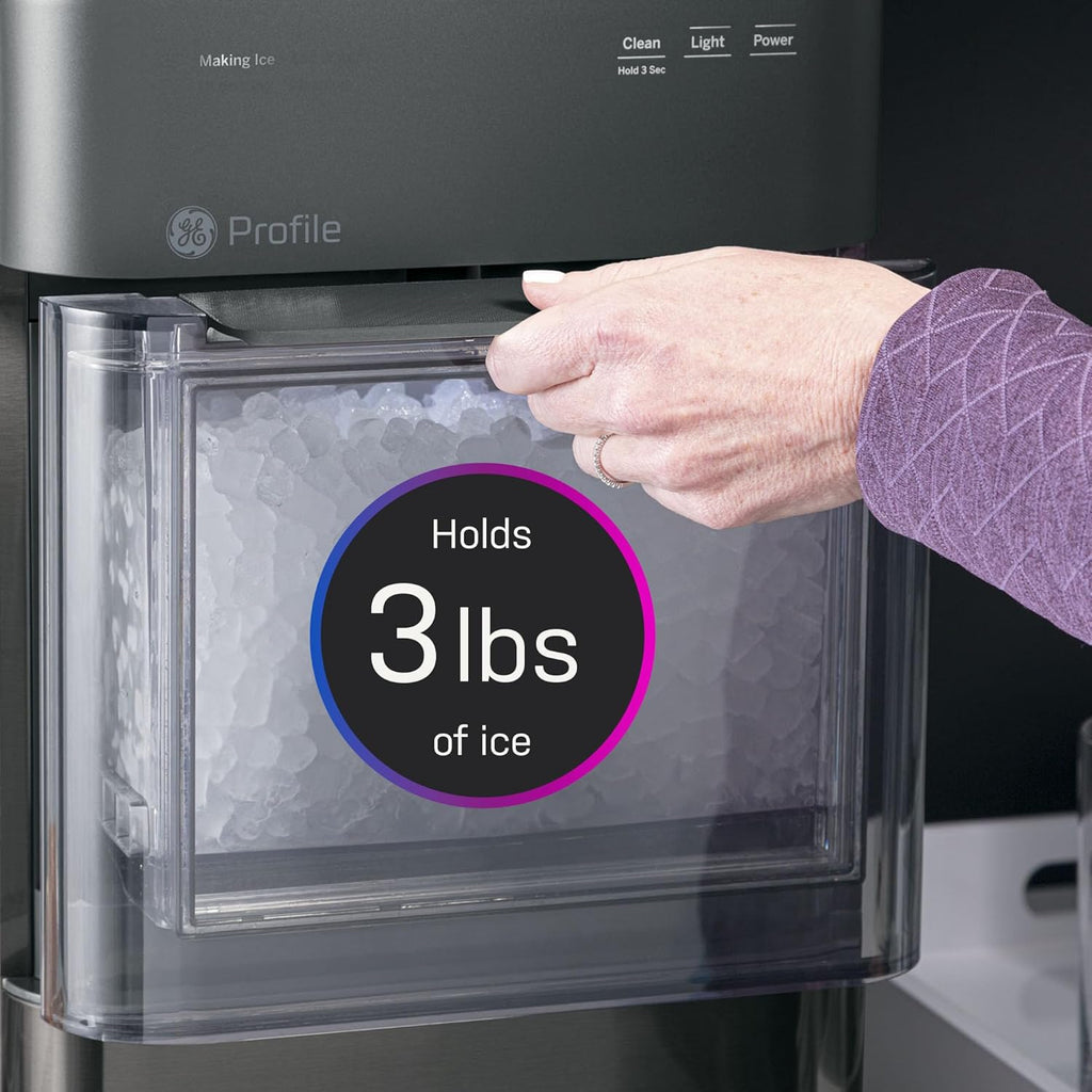 2026 GE Profile Opal 2.0 with 0.75 Gallon Tank, Chewable Crunchable Countertop Nugget Ice Maker, Scoop included, 38 lbs in 24 hours, Pellet Ice Machine with WiFi & Smart Connected, Stainless Steel