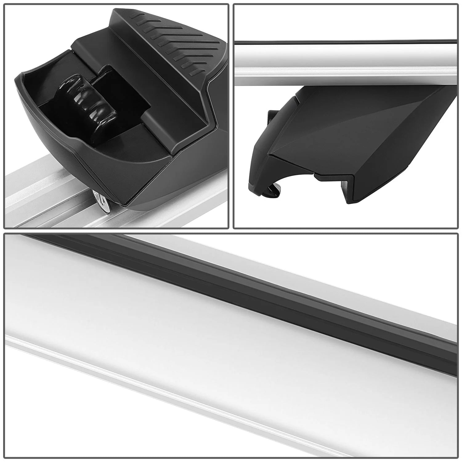 49 in. Adjustable Roof Rack Cargo CarrierCross Bar Fits Vehicles w/ Non Round Roof Rails