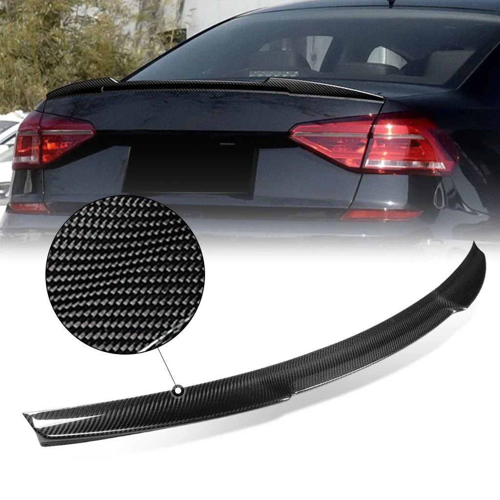 V-Style Carbon Fiber Rear Trunk Lid Spoiler 12-19 Volkswagen Passat