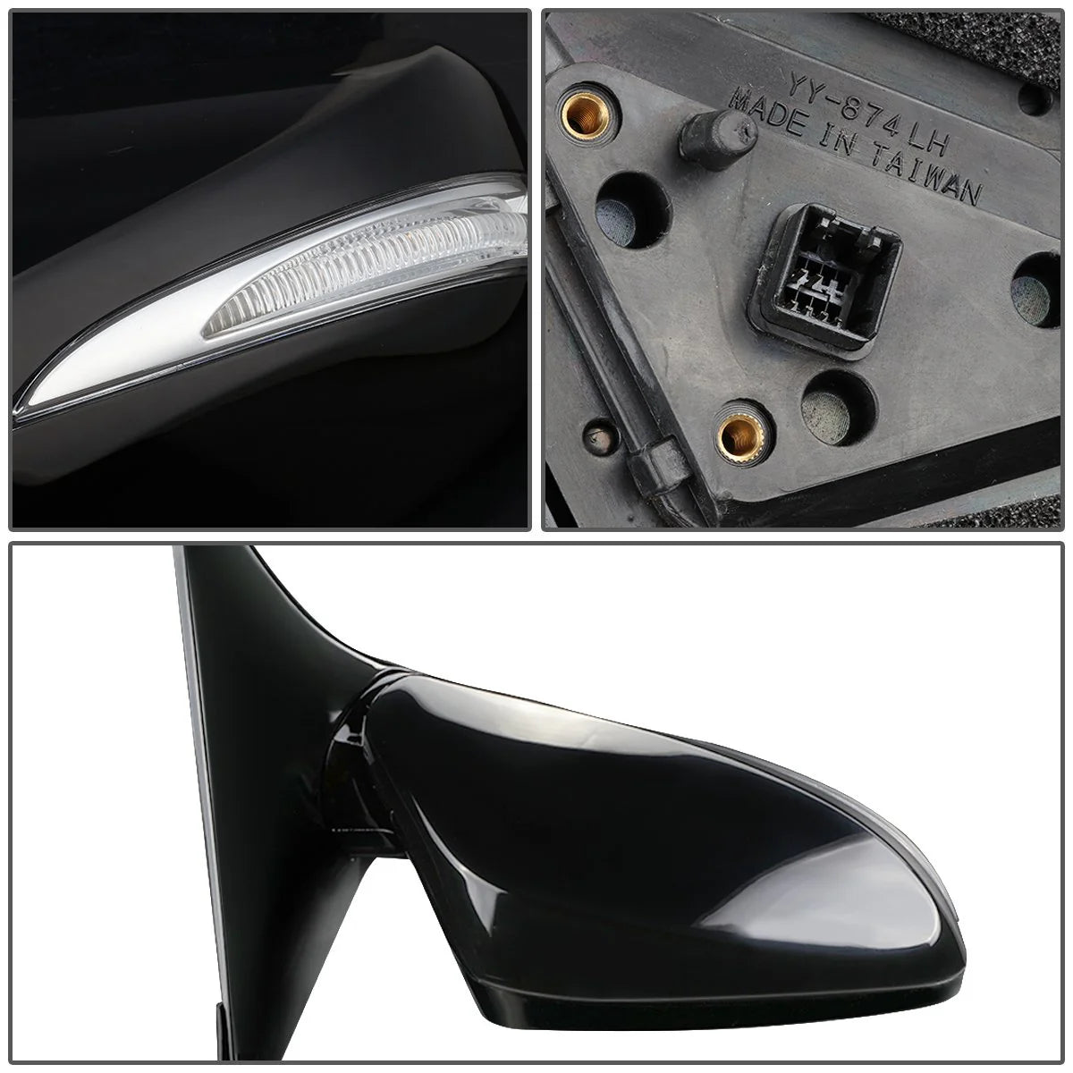 Powered Heated Side View Mirror (Left) 12-13 Hyundai Veloster