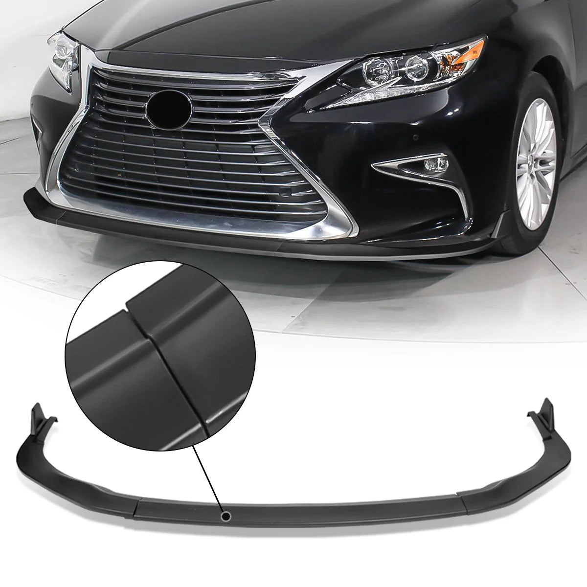 Sport Style Front Bumper Lip 16-18 Lexus ES300H ES350
