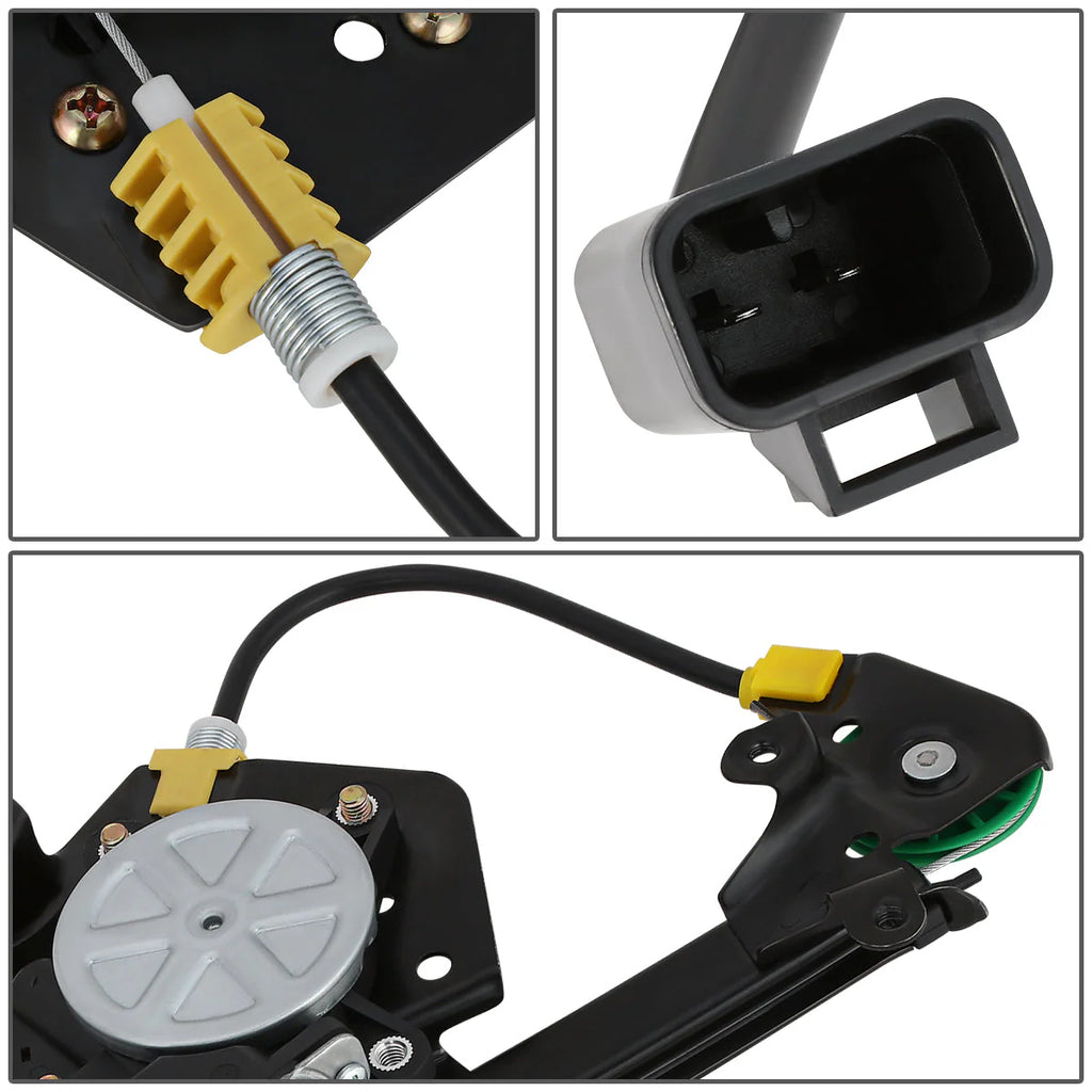 97-03 Chevy Malibu 97-99 Oldsmobile Cutlass Power Window Regulator w/Motor - Rear Left Driver Side