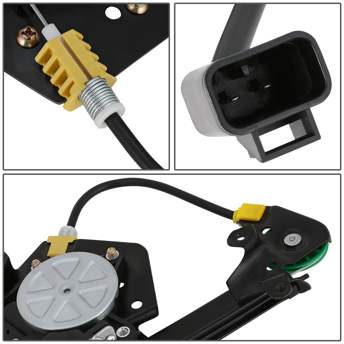 97-03 Chevy Malibu 97-99 Oldsmobile Cutlass Power Window Regulator w/Motor - Rear Left Driver Side