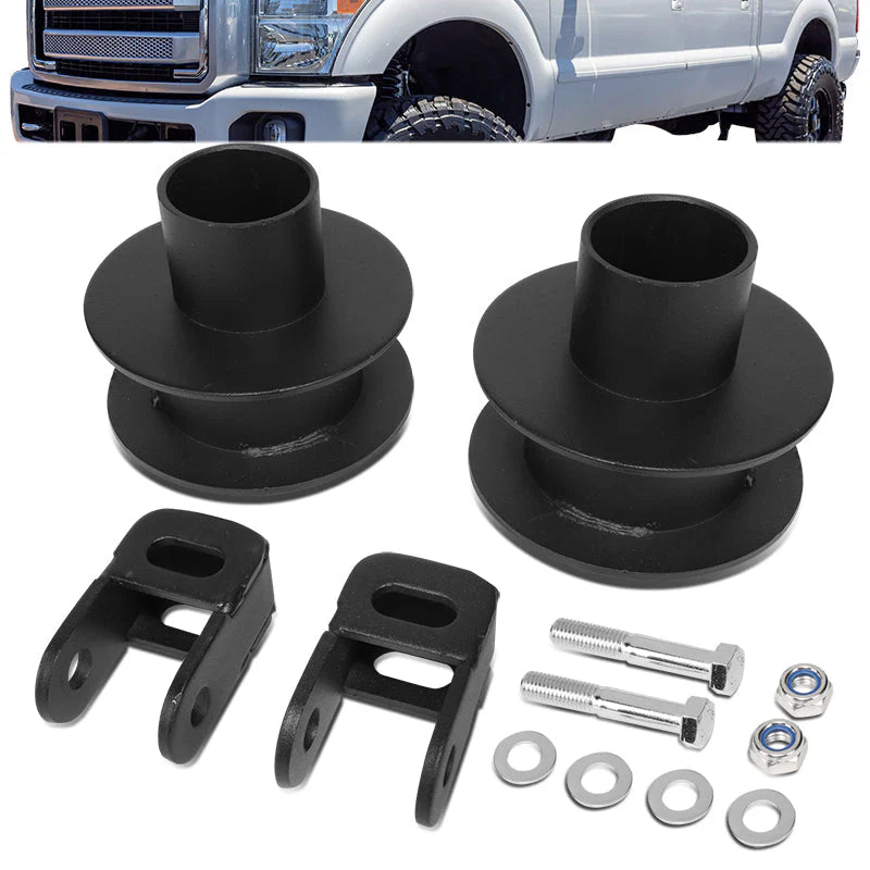 05-22 Ford F250 F350 Super Duty 2.5 in. Front Leveling Spacer Kit Shock Extension