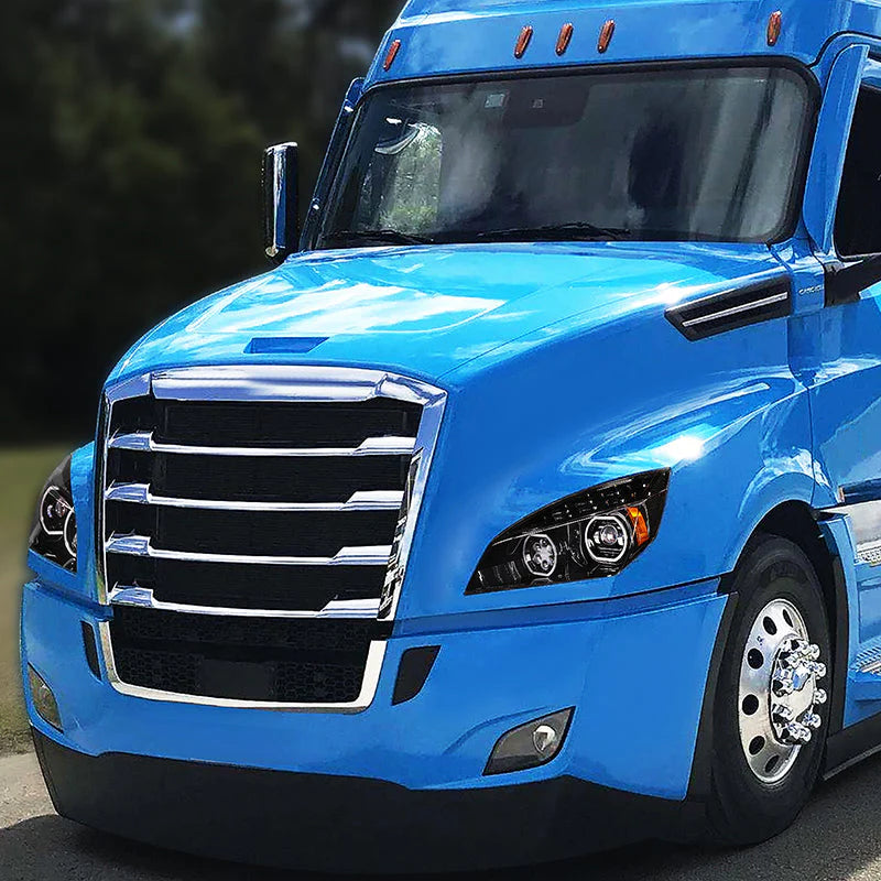 LED DRL Halo Projector Headlights 18-21 Freightliner Cascadia