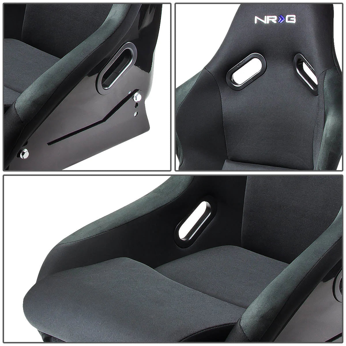 23 W x 18 D x 34 H in. Fiber Glass Bucket Racing Seat Universal