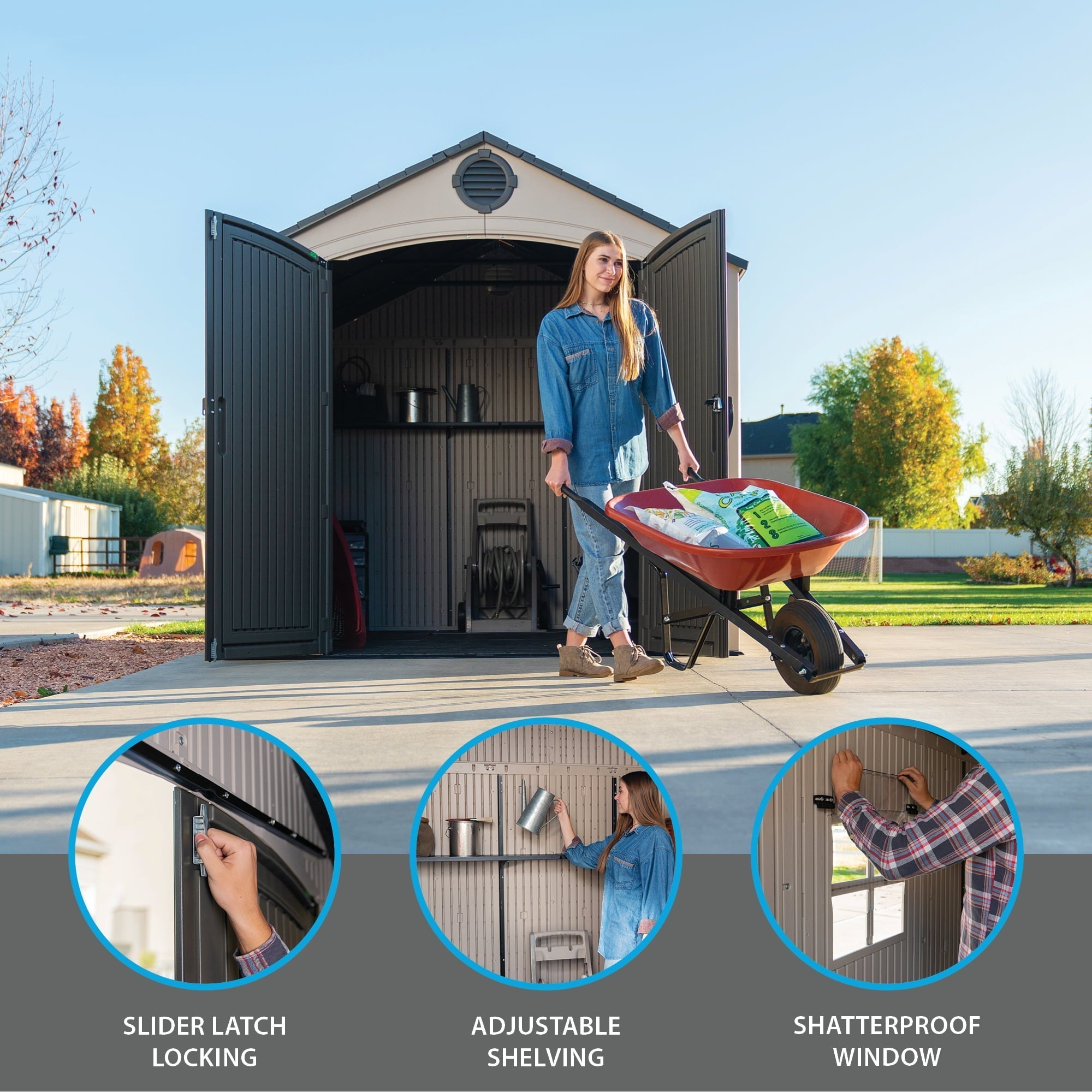 2026 Lifetime 8 Ft. x 10 Ft. Outdoor Storage Shed