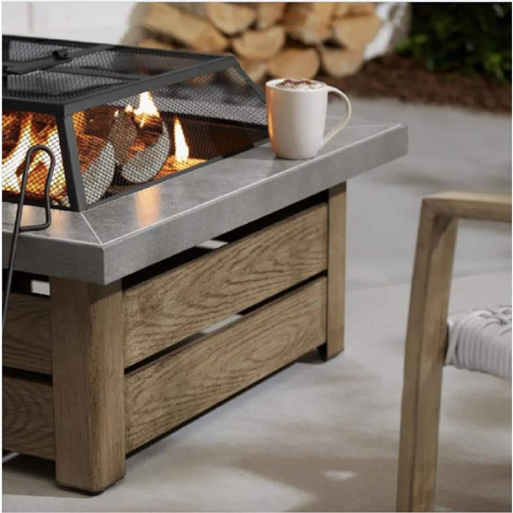 2026 Bay 24′′ Steel Fire Pit Insert Set with Mesh Cover, 3-Piece Replacement Kit