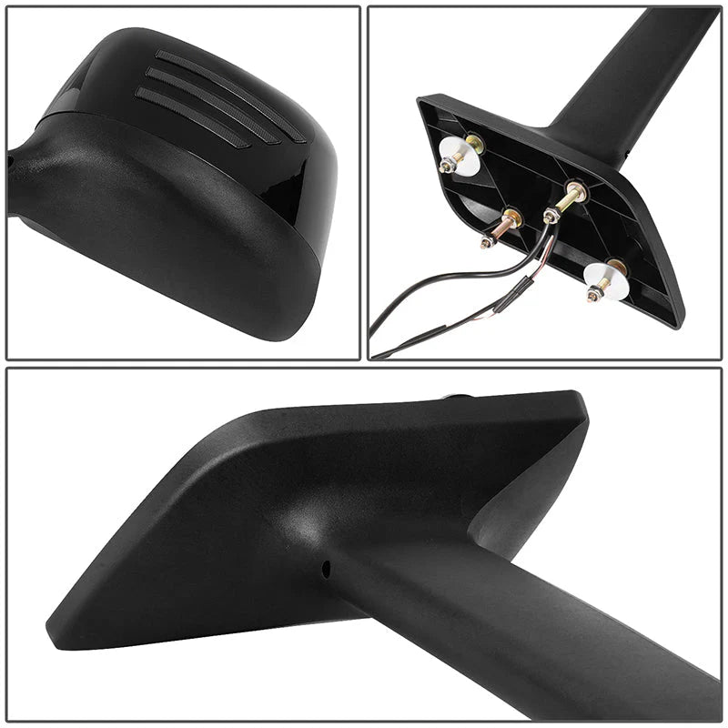 Performance Series Side Hood Mirrors (Black) 18-22 International MV607, RH613, HV507, LT625