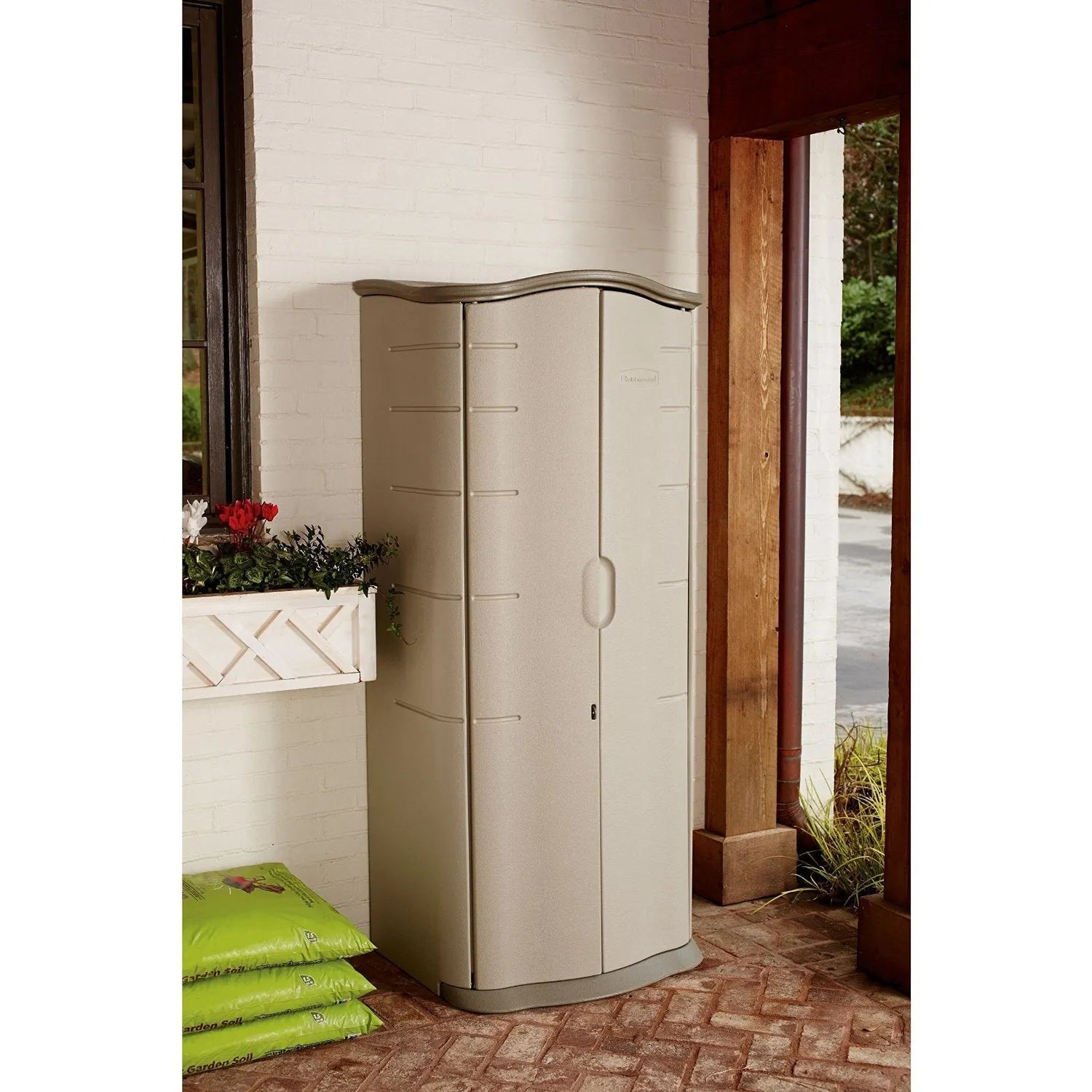2026 Rubbermaid Vertical Resin Weather Resistant Outdoor Storage Shed