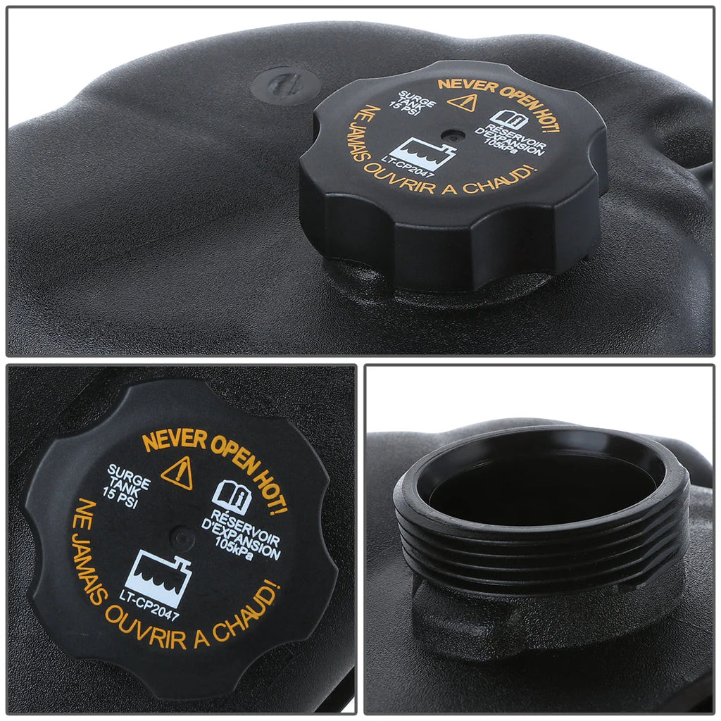 10-17 Chevy Equinox GMC Terrain 2.4L 3.0L 3.6L Coolant Overflow Reservoir w/ Cap