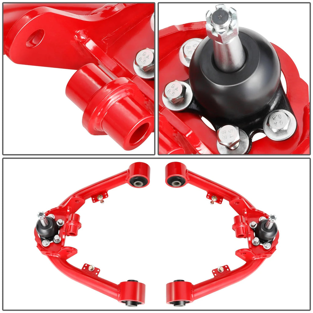 19-22 Ram 1500 2-4 in. Lift Front Upper Control Arms w/Dual Shock Mount (Red)
