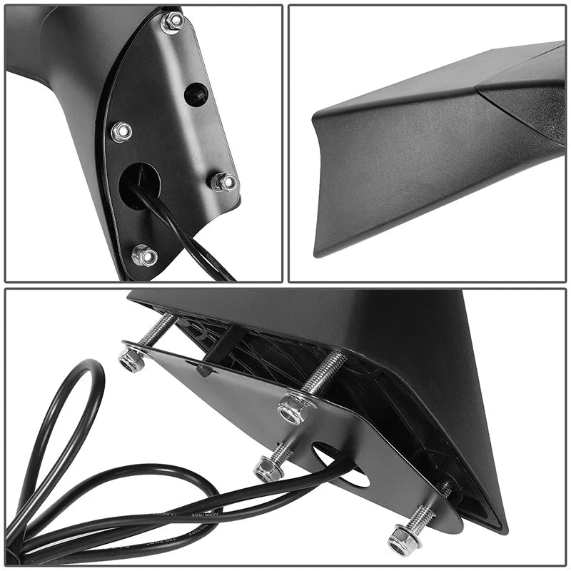 Performance Series Side Hood Mirrors (Black) 18-21 Volvo VNL 300, 400, 740, 760, 860